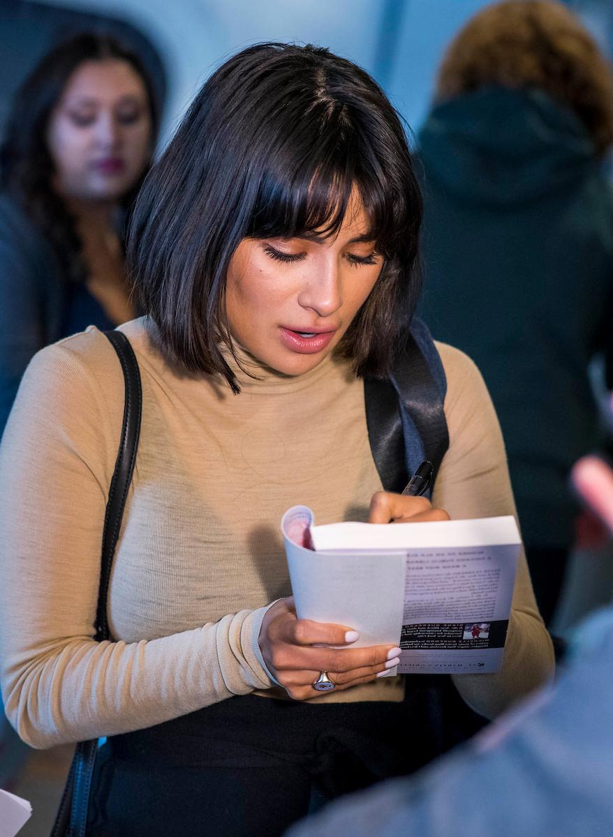 Diane Guerrero Signing her book 
